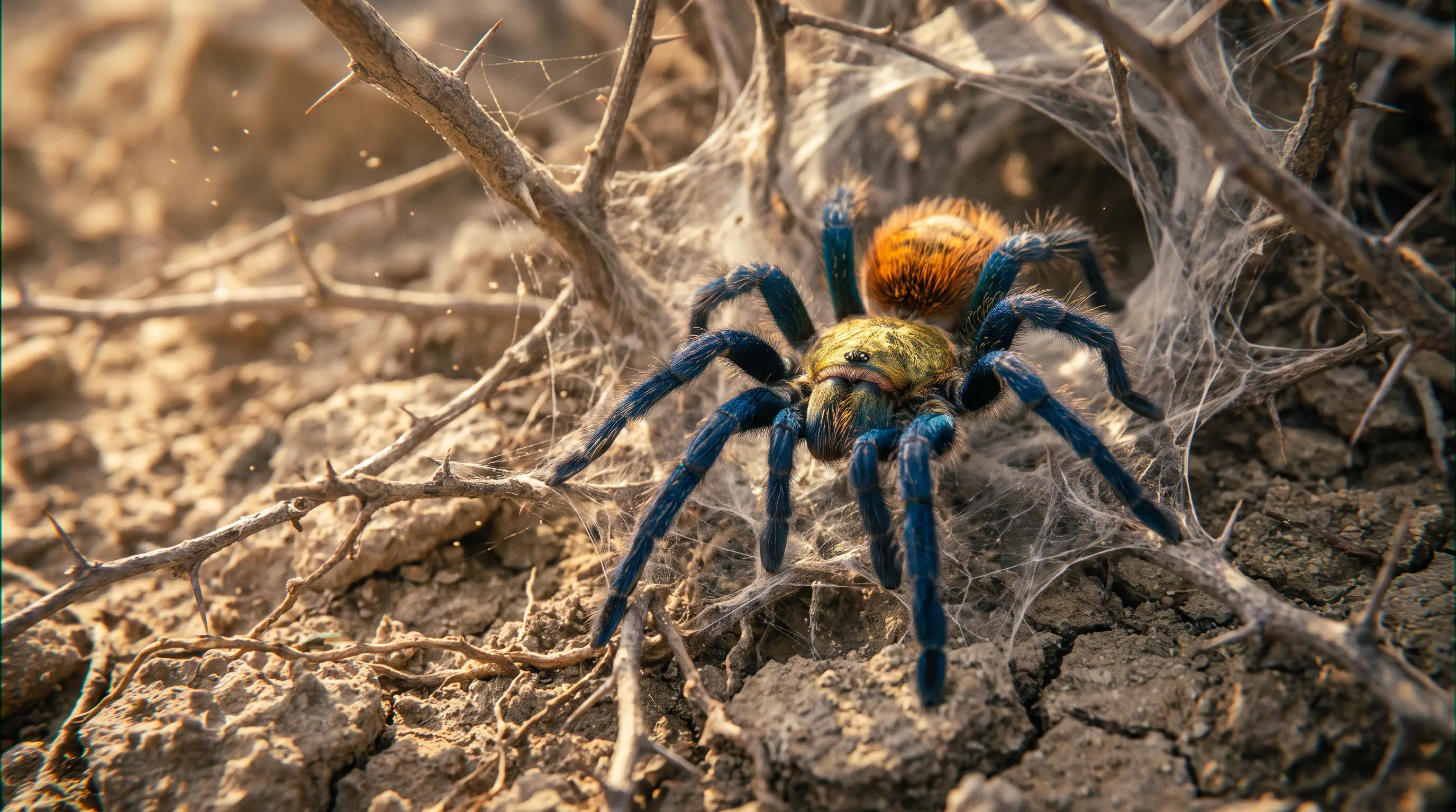 Green Bottle Blue (Chromatopelma cyaneopubescens), illustration 2